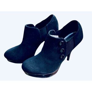 Kenneth Cole Unlisted Black Whimsygoth Heel Ankle Boot Witchy Booties 7